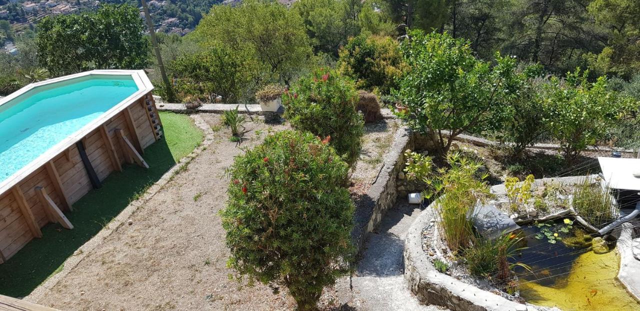 Le Chalet De La Pierreraie Cote D'Azur Piscine Terrasse Et Vue Mer Drap 外观 照片