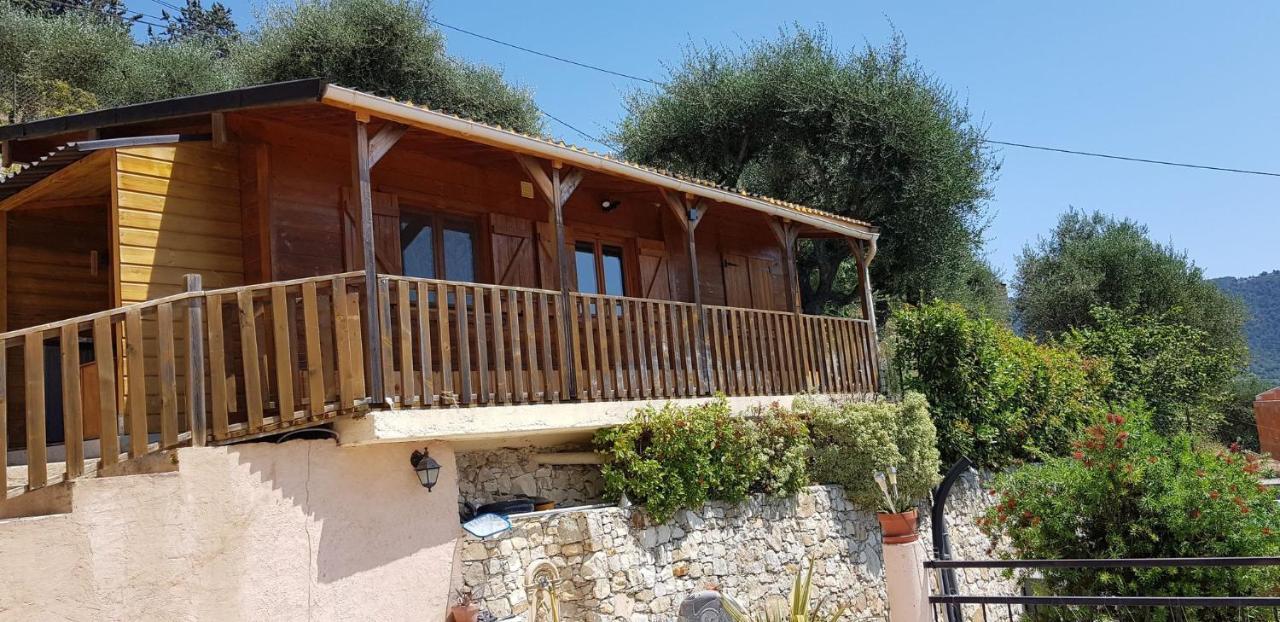 Le Chalet De La Pierreraie Cote D'Azur Piscine Terrasse Et Vue Mer Drap 外观 照片